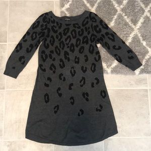 Leopard sweater dress